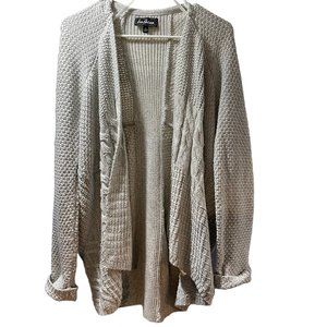 Sam Edelman Grey Long-sleeve Knit oversized Cardigan Size Small